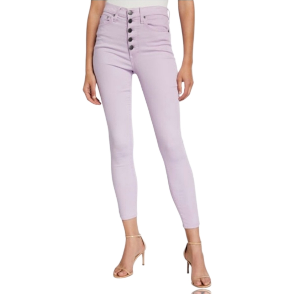 Alice + Olivia Lilac High Rise Jeans